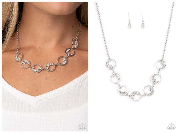 Blissfully Bubbly - White Necklace