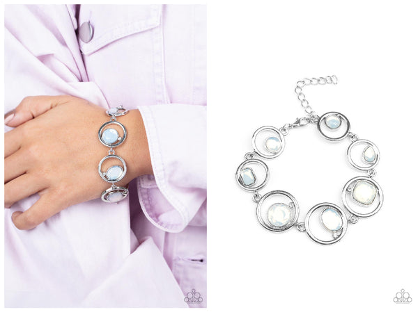 Date Night Drama - White Bracelet