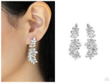 Frond Fairytale - White Post Earring