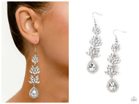 Water Lily Whimsy - White Earring