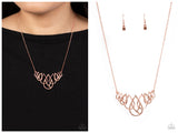 Thunderstruck Teardrops - Copper Necklace