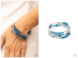 Whimsically Whirly - Blue Bracelet