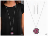 Colorful Carousels - Pink Necklace