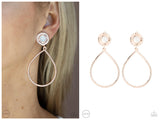 Fairytale Finish - Rose Gold Clip-on Earring