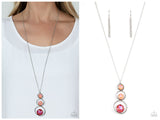 Celestial Courtier - Orange Necklace