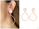 Fairytale Finish - Copper Clip-on Earring