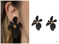 Hawaiian Heiress - Black Post Earring