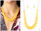 Happy-GLOW-Lucky - Yellow Necklace