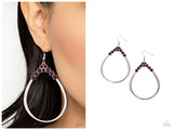 Festive Fervor - Purple Earring