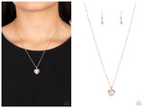 Effulgently Engaged - Rose Gold Necklace