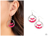 Bustling Beads - Pink Earring