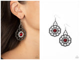 Floral Renaissance - Red Earring