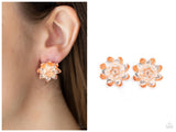 Water Lily Love - Rose Gold Post Earring