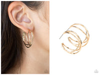 City Contour - Gold Hoop Earring