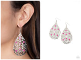 Delightfully Daisy - Pink Earring