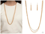 Undauntingly Urban - Gold Necklace