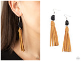All-Natural Allure - Black Earring