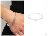 Party Crashing Couture - White Bracelet
