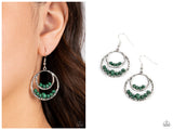 Bustling Beads - Green Earring