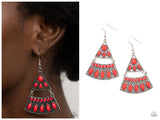 Desert Fiesta - Red Earring