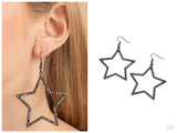 Supernova Sparkle - Black Earring
