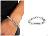 Just Pray - Silver Bracelet