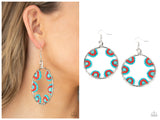 Off The Rim - Blue Earrings