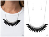 Flauntable Flamboyance - Black Necklace