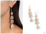 Water Lily Whimsy - Gold Earring
