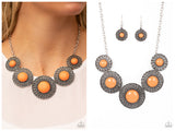 Detail Orientated - Orange Necklace