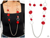 Beach Hub - Red Necklace