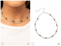 Bountifully Beaded - Black Choker