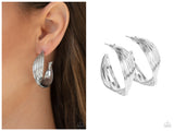 Curves In All The Right Places - Silver Hoop Earring