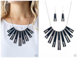 FAN-tastically Deco - Blue Necklace