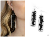 Dont QUARRY, Be Happy - Black Earring