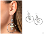 Geometric Glam - White Earring