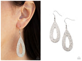 Exquisite Exaggeration - White Earring