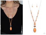 Naturally Essential - Orange Necklace