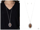 Exquisitely Enchanted - Brown Necklace