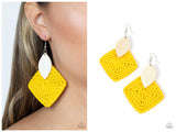 Sabbatical WEAVE - Yellow Earring