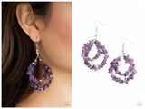 Canyon Rock Art - Purple Earring