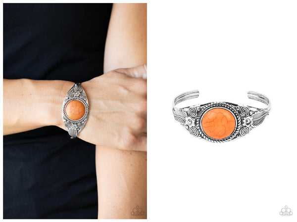 Whimsically Winslow - Orange Bracelet