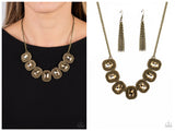 Iced Iron - Brass Necklace