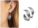 Curves In All The Right Places - Black Hoop Earring