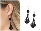 Twisted Torrents - Black Earring