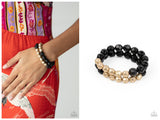 Grecian Glamour - Black Bracelet
