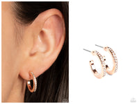 Audaciously Angelic - Rose Gold Hoop Earring