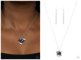 Prismatic Projection - Purple Necklace