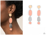 All Out Allure - Orange Post Earring