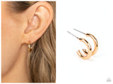 Small-Scale Shimmer - Gold Hoop Earring